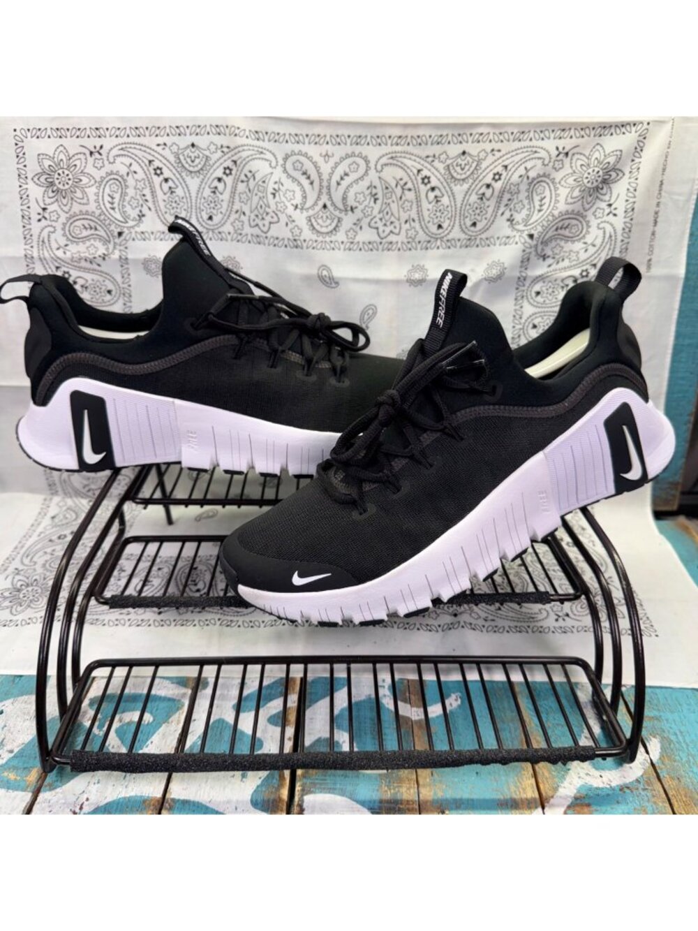 Nike Free Metcon 6 TB Black/White Trainer/Workout Shoes HM3754-001 Mens Size 8.5